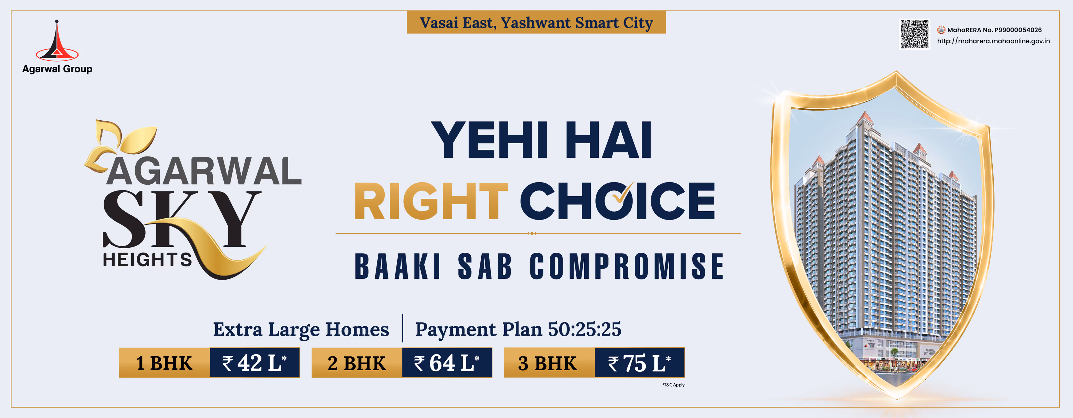 1/2/3 BHK Flats in Vasai East