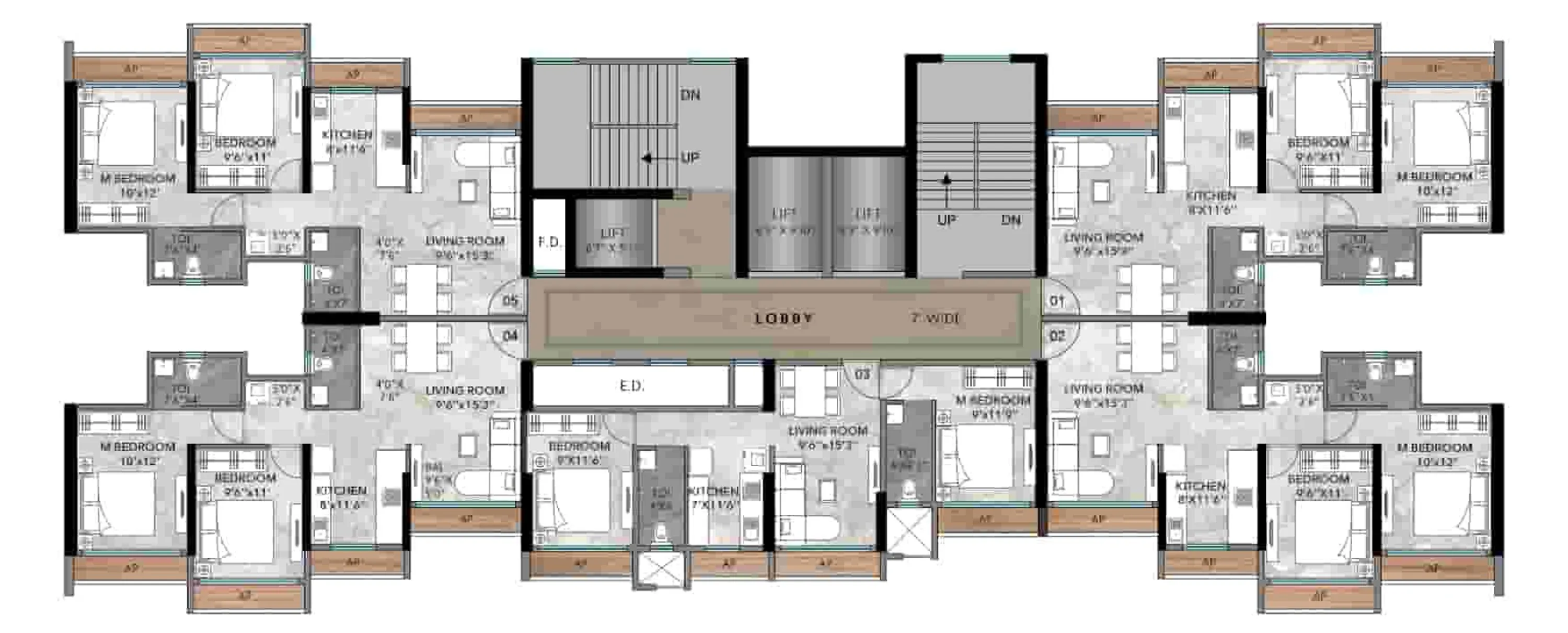 1/2/3 BHK Flats in Vasai East